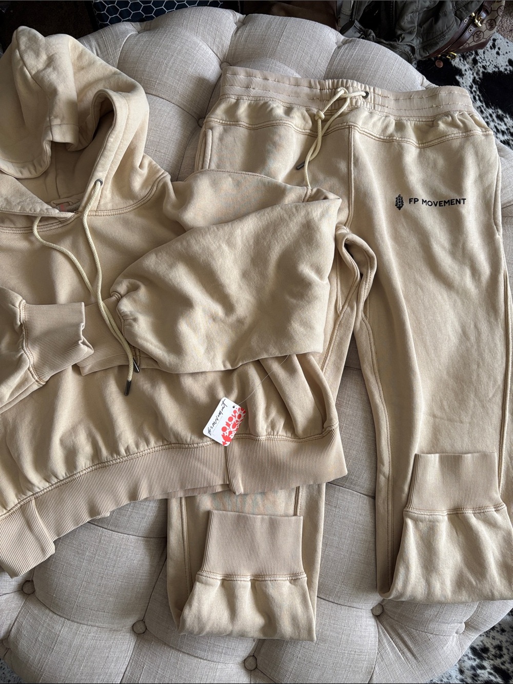 FP Movement by FP Beige/Tan Sweatpants - Drawstring Joggers Set